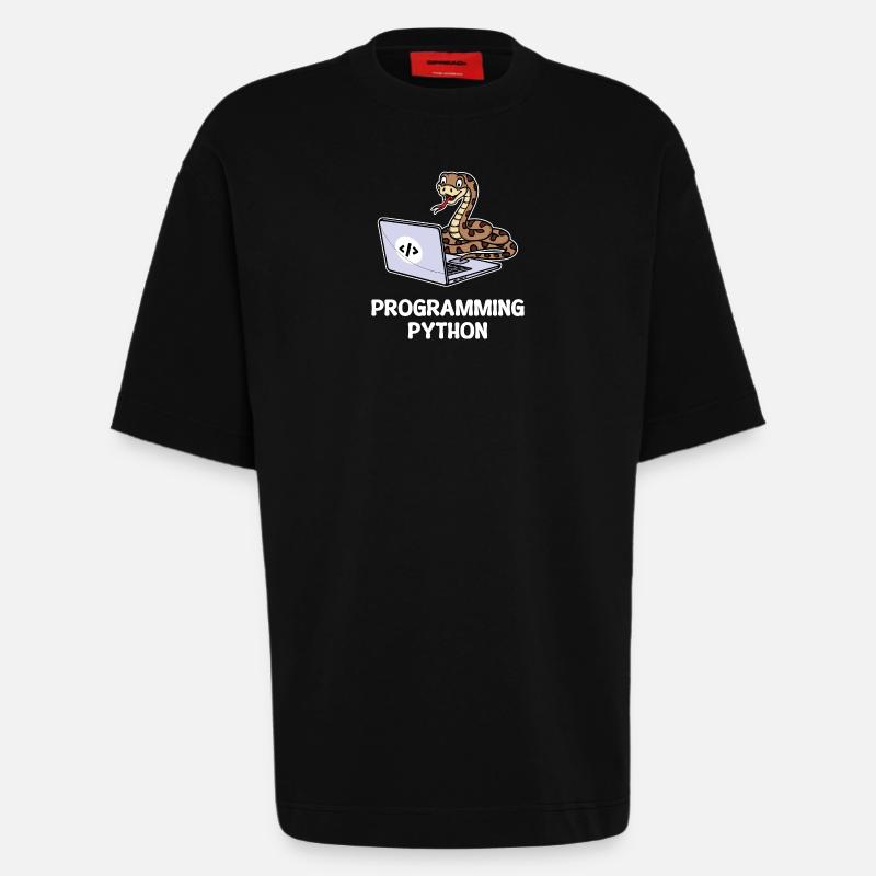 Scripting Programmer Computer Debug Developer - Heavyweight T-Shirt - made by SPREAD - SOLID BLACK