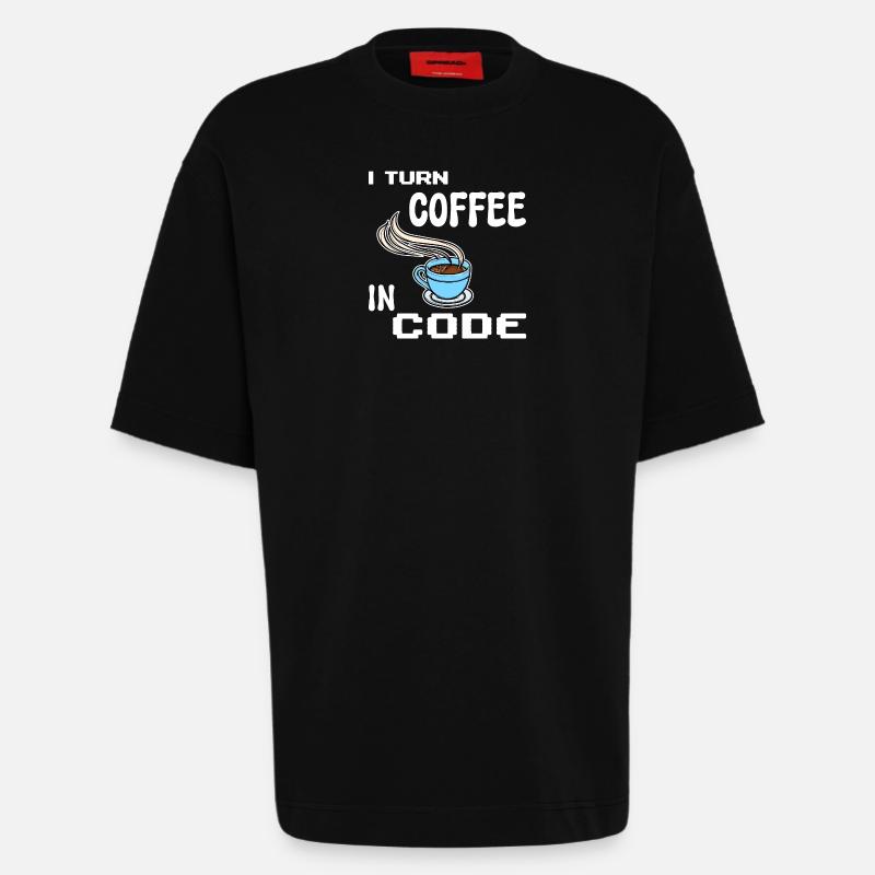 Developer Computerfreak Statement Programmierer - Heavyweight T-Shirt - made by SPREAD  - SOLID BLACK
