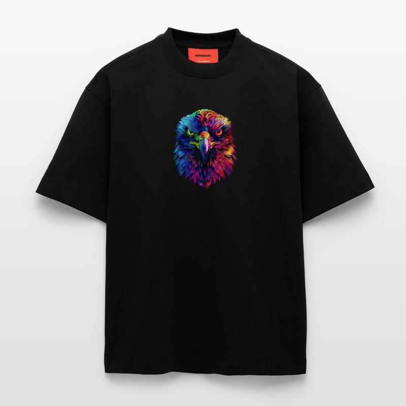 Eagle Pop Art Bright Colors Golden Eagle White-tailed Eagle Heavyweight T-Shirt - made by SPREAD 