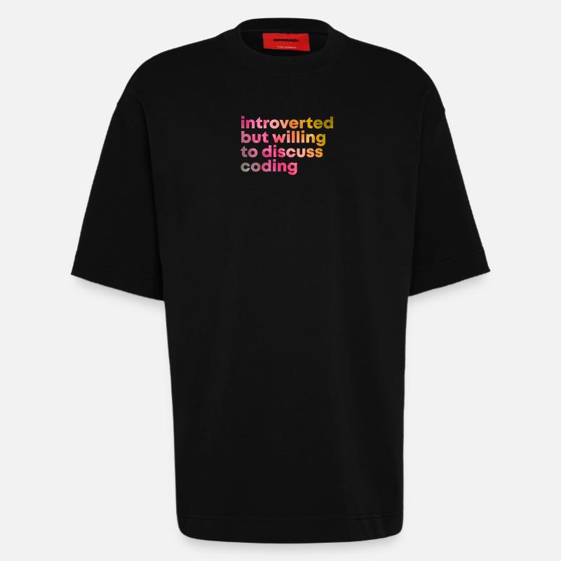 Coding Coding Coding - Heavyweight T-Shirt - made by SPREAD  - SOLID BLACK