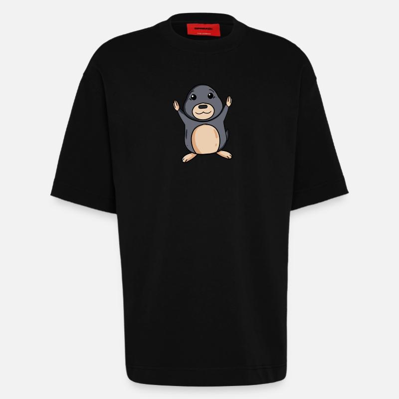 Mole - Heavyweight T-Shirt - made by SPREAD  - SOLID BLACK