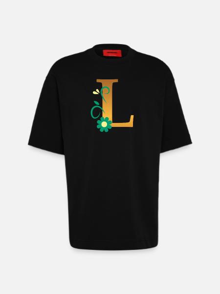 L - Heavyweight T-Shirt - made by SPREAD - SOLID BLACK