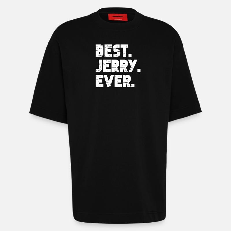 Best Jerry Ever Gift Saying - Heavyweight T-Shirt - made by SPREAD  - SOLID BLACK