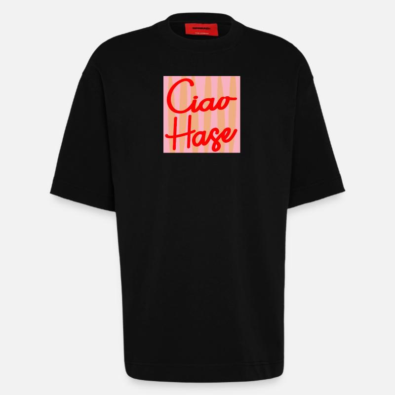 CIAO HAR SELVVERD - Heavyweight Oversized Organic T-skjorte produsert i EU - SOLID BLACK