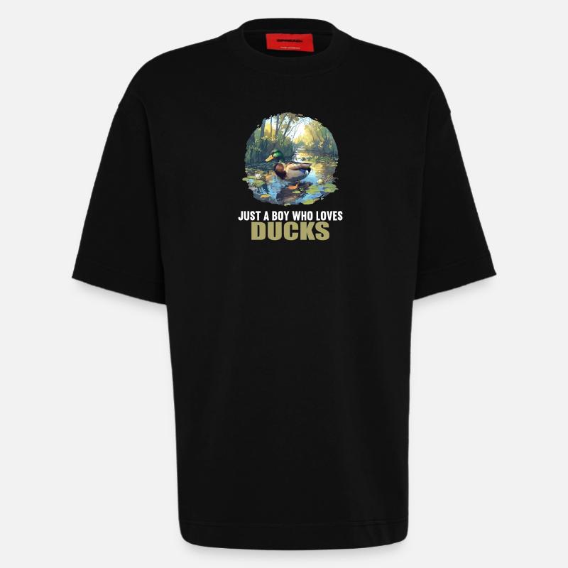 Enten Ente - Heavyweight T-Shirt - made by SPREAD - SOLID BLACK