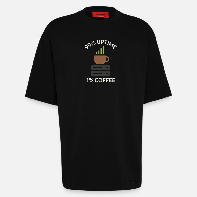 Netzwerkinfrastruktur Rack- Und Stack-ingenieur - Heavyweight T-Shirt - made by SPREAD  - SOLID BLACK