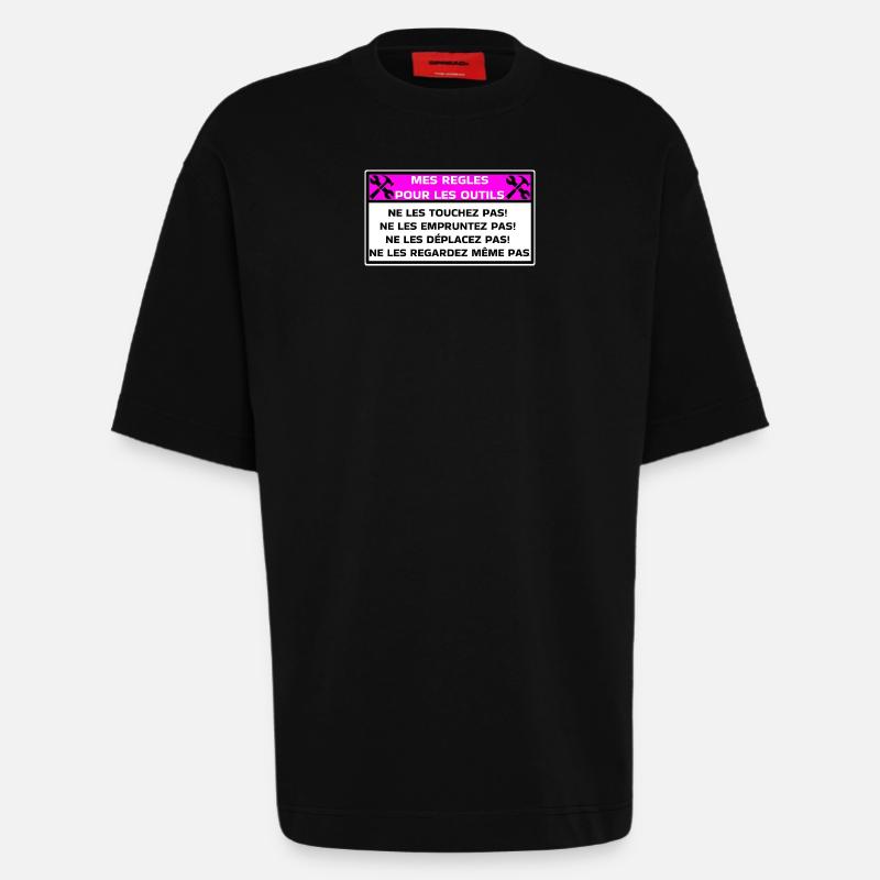 My rules for tools - Heavyweight T-Shirt - made by SPREAD  - SOLID BLACK