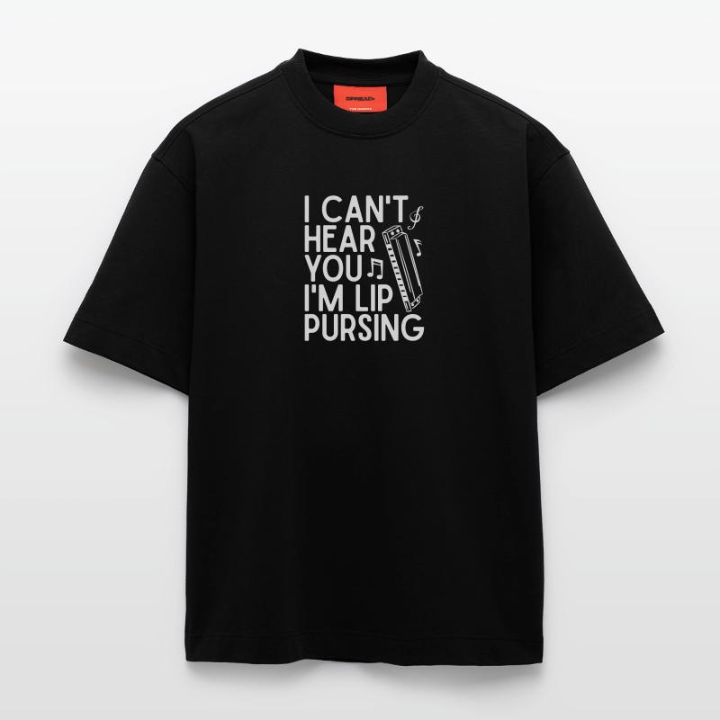 Harmonica Musican Lip Pursing Harmonica Heavyweight T-Shirt - made by SPREAD 