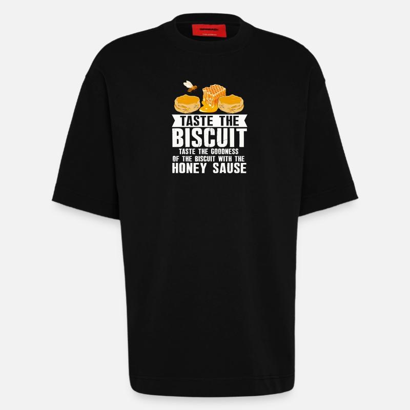 Probieren Sie den Biscuit-Honig-Tröpfel - Heavyweight T-Shirt - made by SPREAD - SOLID BLACK