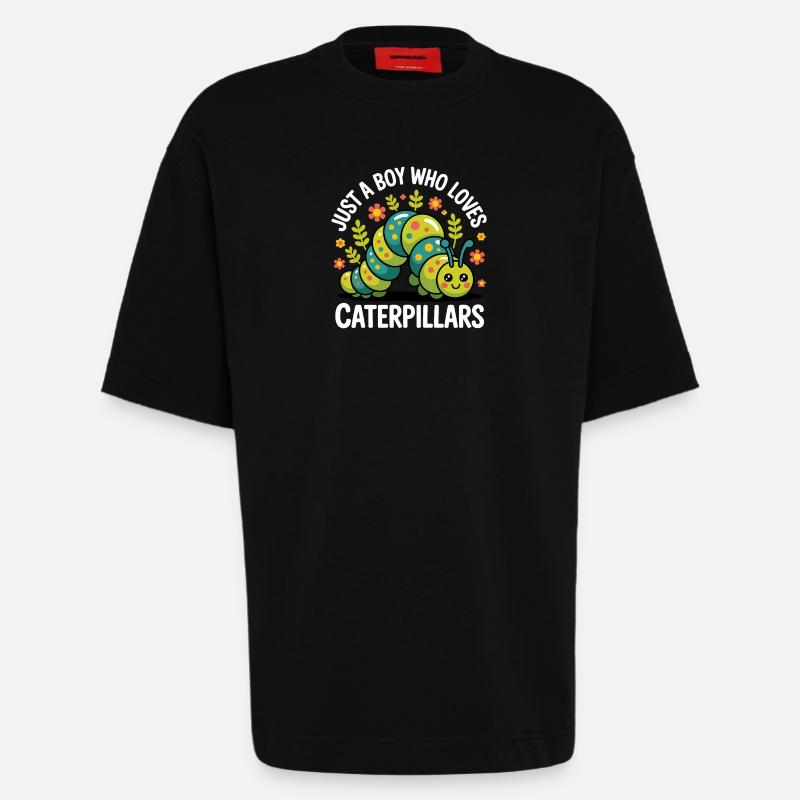Raupe Junge Geschenk - Heavyweight T-Shirt - made by SPREAD  - SOLID BLACK