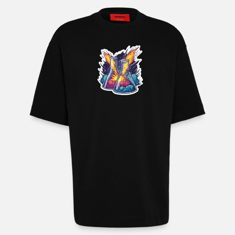 Lab Geek Bildungsquadrantid Meteorstrom-Erlebnis - Heavyweight T-Shirt - made by SPREAD  - SOLID BLACK