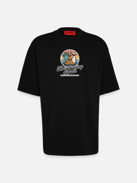 Funny Cleaning Design - Heavyweight T-Shirt - made by SPREAD - SOLID BLACK