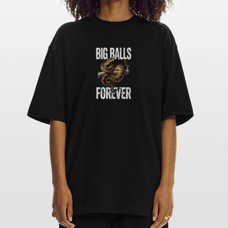 Python roi Serpents Amateurs de terrarium Python T-shirt bio épais oversize fabriqué en UE