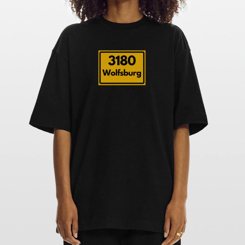 OLD POSTCODE POSTCODE RETRO 3180 WOLFSBURG Heavyweight T-Shirt - made by SPREAD 