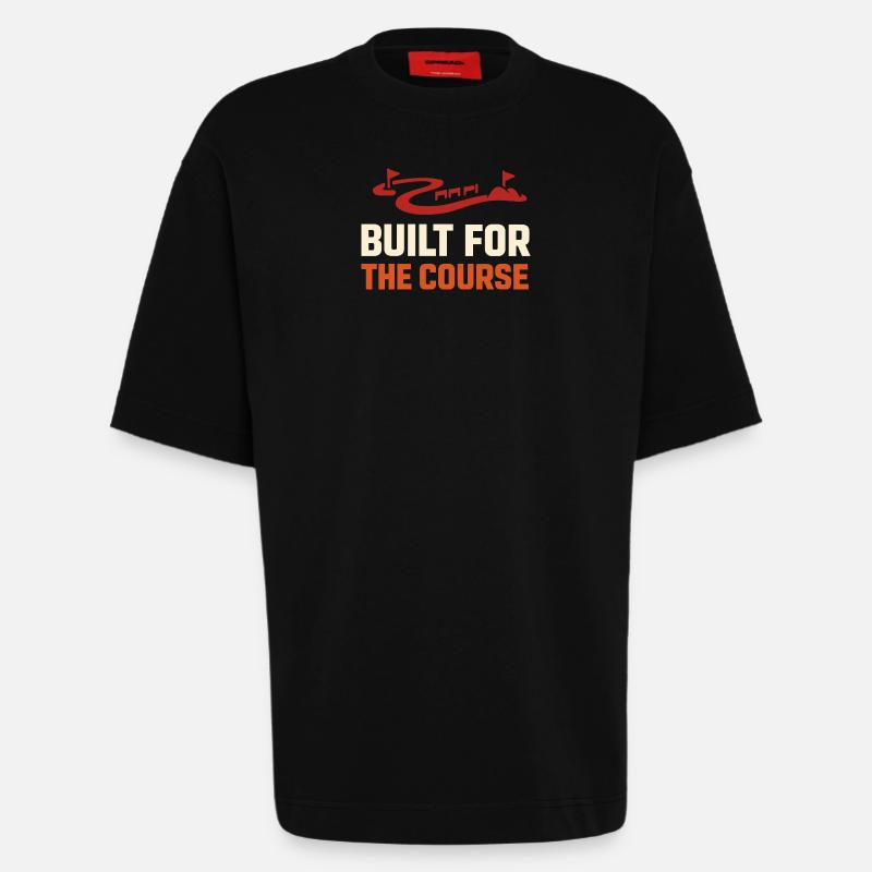 Parcours d’obstacles Course d’obstacles OCR - T-shirt bio épais oversize fabriqué en UE - SOLID BLACK