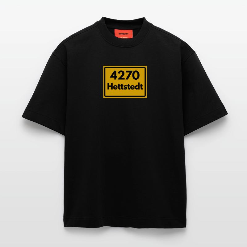 OLD POSTCODE POSTCODE 4270 HETTSTEDT HEIMATSTOLZ Heavyweight T-Shirt - made by SPREAD 