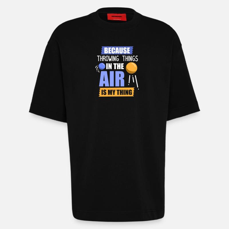 Diskuswurf Diskuswerfen Diskus diskuswerfer - Heavyweight T-Shirt - made by SPREAD  - SOLID BLACK