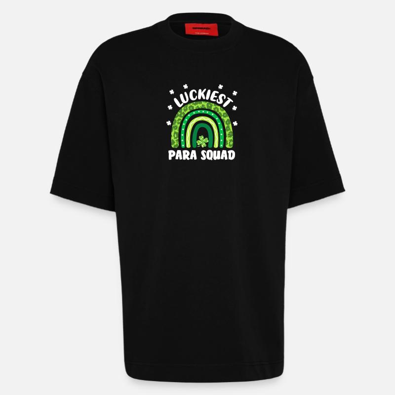 Glücklichstes Para-Team - Heavyweight T-Shirt - made by SPREAD - SOLID BLACK