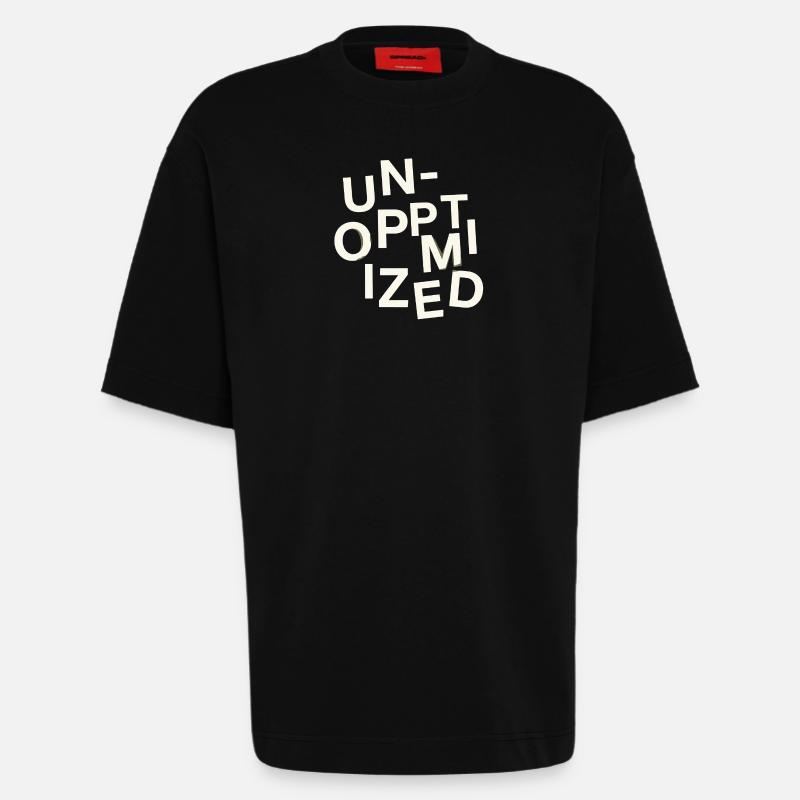 Unoptimized Original - Heavyweight T-Shirt - made by SPREAD - SOLID BLACK