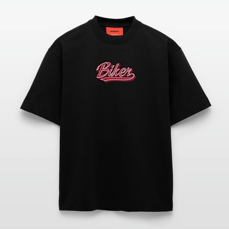 Biker T-shirt bio épais oversize fabriqué en UE