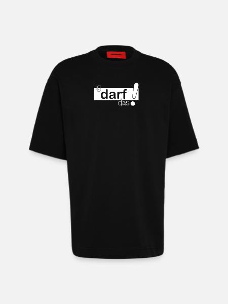 ig darf das! - Heavyweight T-Shirt - made by SPREAD - SOLID BLACK