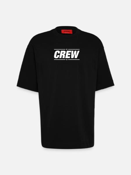 Crew - Heavyweight T-Shirt - made by SPREAD - SOLID BLACK