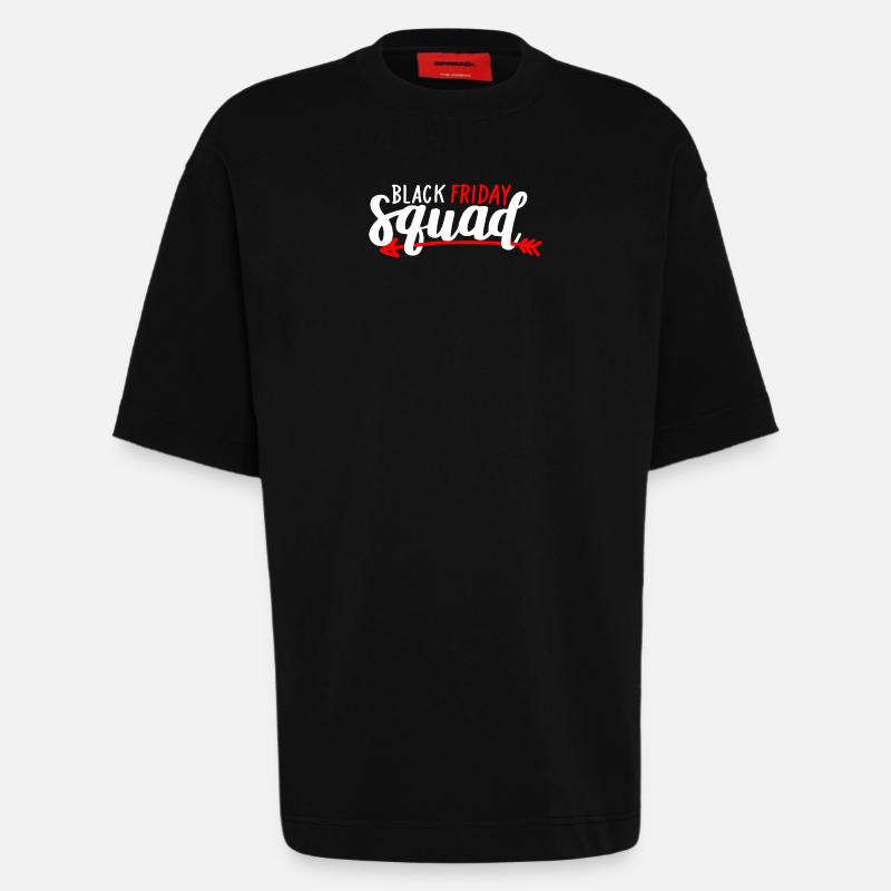 Black Friday Squad Tee - Heavyweight T-Shirt - made by SPREAD  - SOLID BLACK