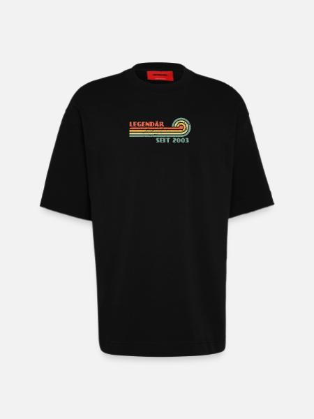 Legendär seit 2003 Retro-Welle - Heavyweight T-Shirt - made by SPREAD  - SOLID BLACK