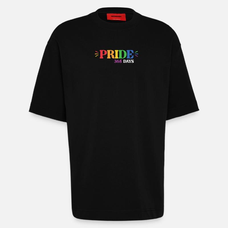 LGBT-Pride-Monat – Pride 365 - Heavyweight T-Shirt - made by SPREAD  - SOLID BLACK