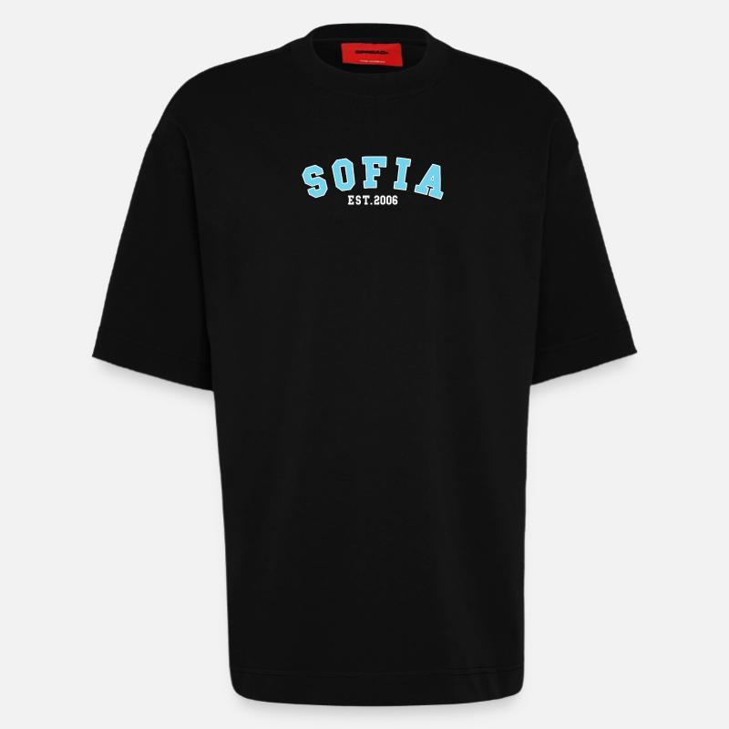 Sofia gegründet 2006 - Heavyweight T-Shirt - made by SPREAD  - SOLID BLACK