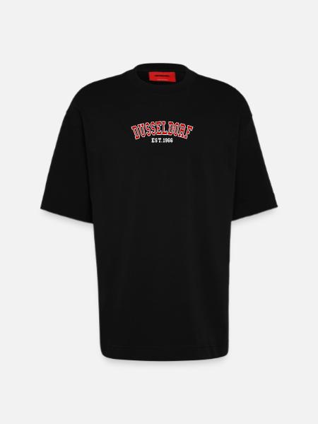 Dusseldorf Est. 1966 - Heavyweight T-Shirt - made by SPREAD  - SOLID BLACK