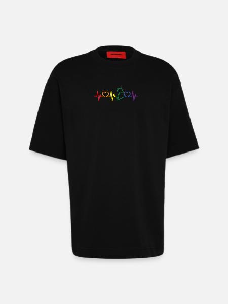 Hobby Horse Heartbeat - Heavyweight T-Shirt - made by SPREAD - SOLID BLACK