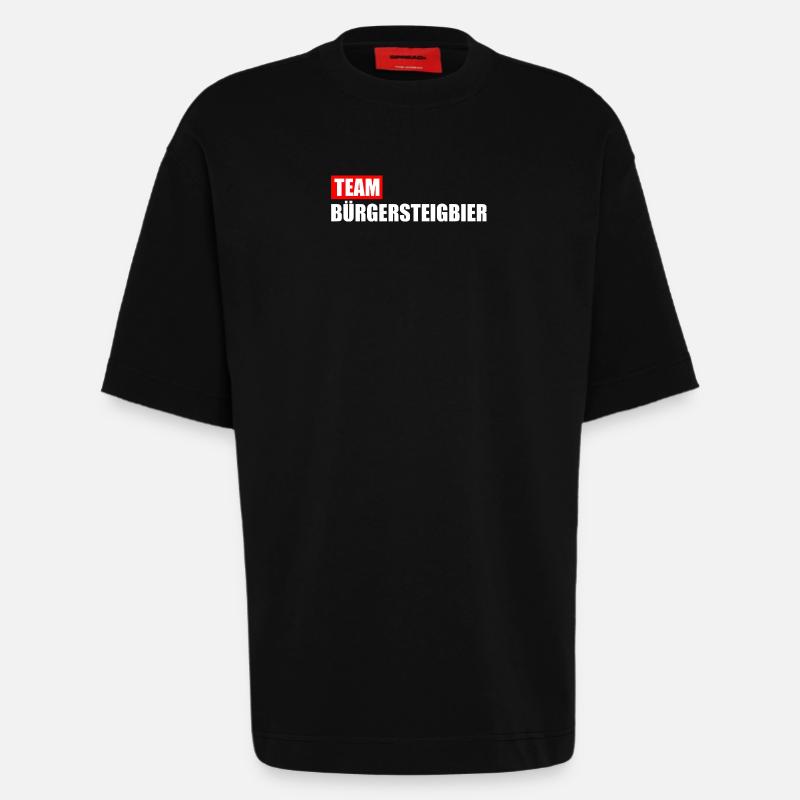 Team Bürgersteigbier Ortskontrollfahrt OKF - Heavyweight T-Shirt - made by SPREAD - SOLID BLACK