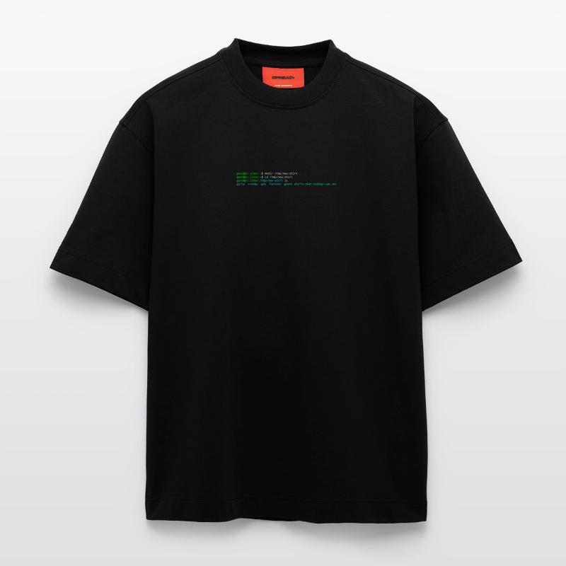 Linux terminal Heavyweight T-Shirt - made by SPREAD 