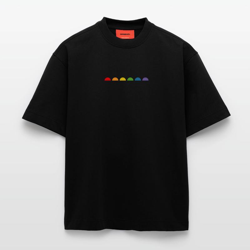 Rainbow Fun Semicircle Heavyweight T-Shirt - made by SPREAD 