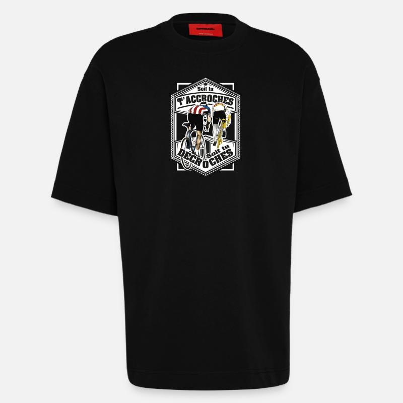 Hooks oder Stalls Cycling - Heavyweight T-Shirt - made by SPREAD  - SOLID BLACK