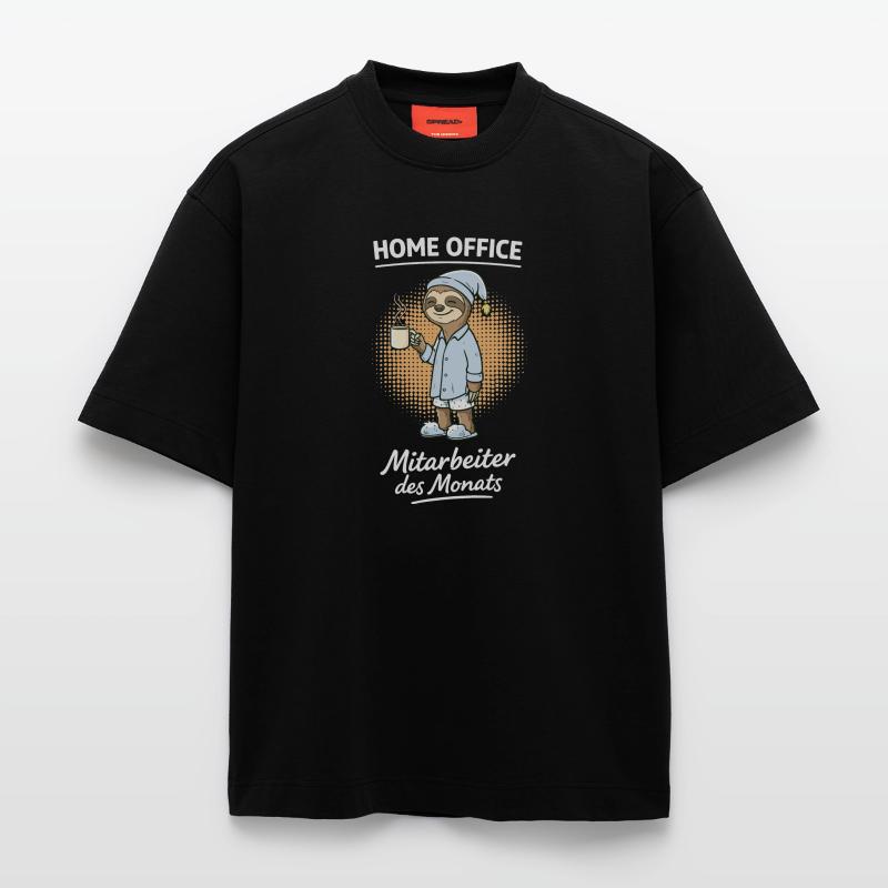 Employé du Siège du Mois Sloth T-shirt bio épais oversize fabriqué en UE