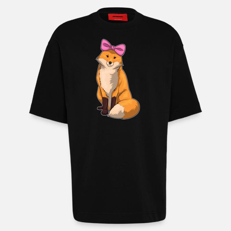 Fuchs Schleife - Heavyweight T-Shirt - made by SPREAD  - SOLID BLACK