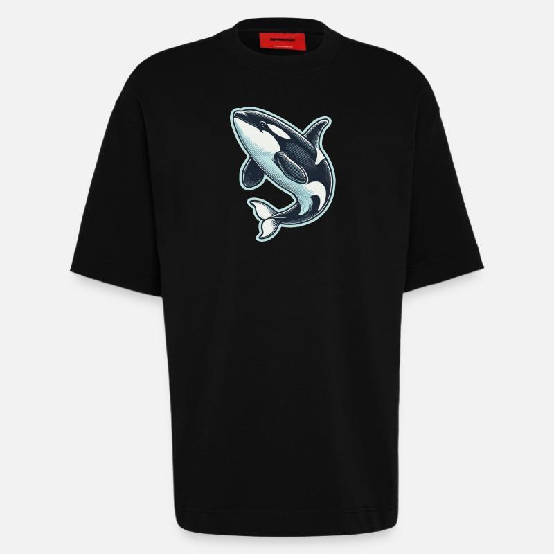Orque - T-shirt bio épais oversize fabriqué en UE - SOLID BLACK