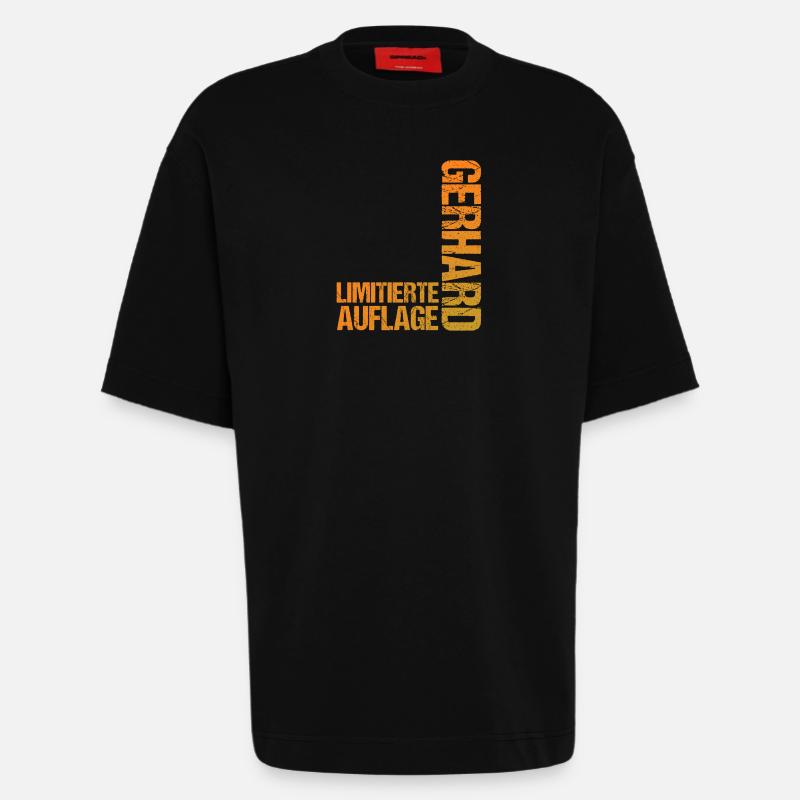 Gerhard - Heavyweight T-Shirt - made by SPREAD  - SOLID BLACK