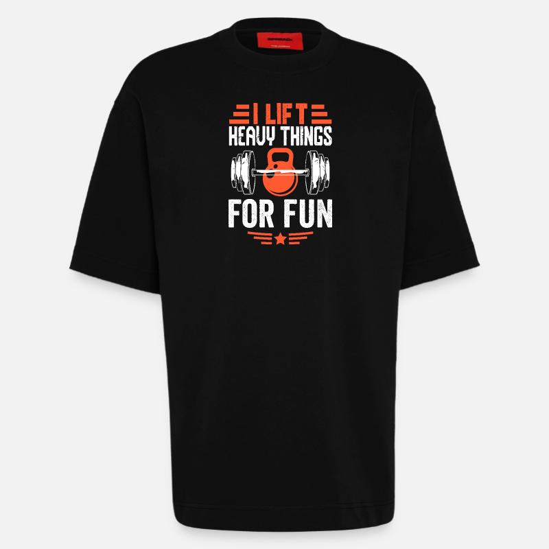 Bodybuilder Geschenkidee - Heavyweight T-Shirt - made by SPREAD  - SOLID BLACK