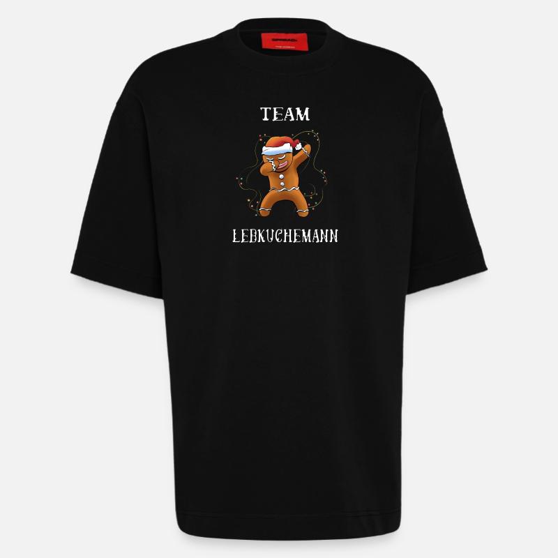 Team Lebkuchen - Heavyweight T-Shirt - made by SPREAD  - SOLID BLACK