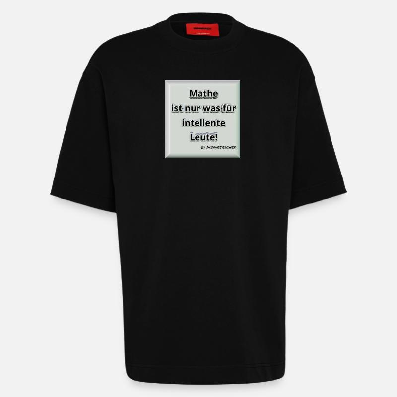 Mathe! Intelligent. Geschenk / Geschenkidee - Heavyweight T-Shirt - made by SPREAD - SOLID BLACK