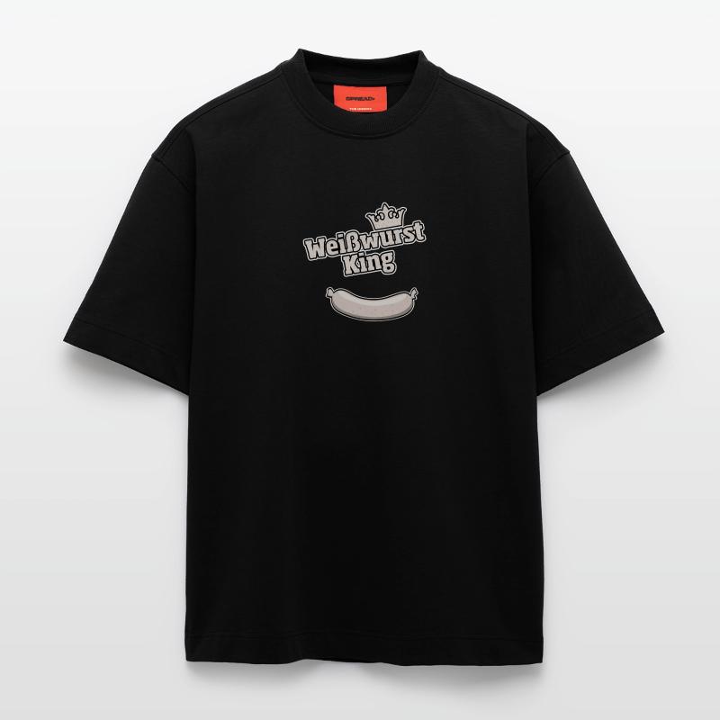 Weißwurst King bayerisches Geschenk Heavyweight T-Shirt - made by SPREAD 
