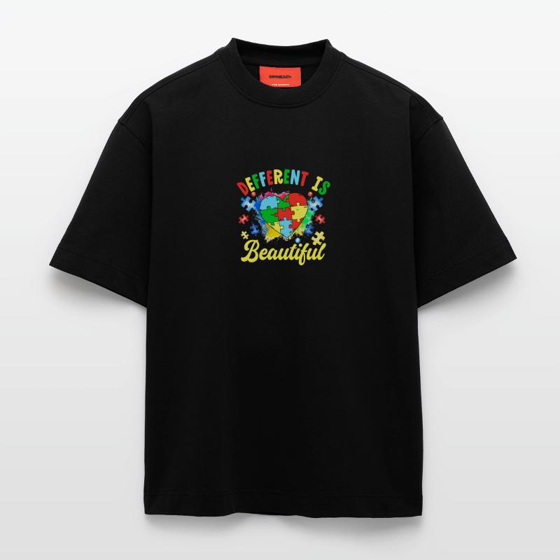 Différent, c’est beau T-shirt bio épais oversize fabriqué en UE