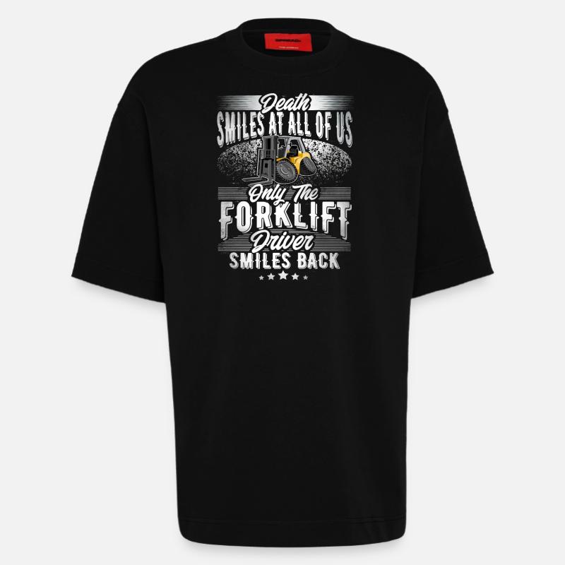 Staplerfahrer - Heavyweight T-Shirt - made by SPREAD - SOLID BLACK