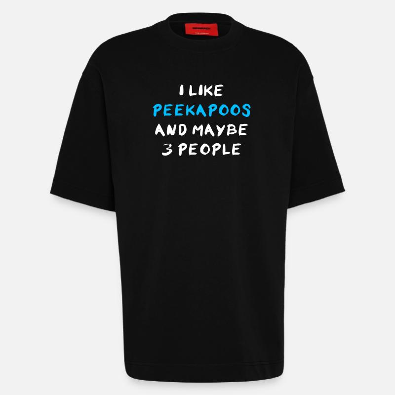 Peekapoo - Heavyweight T-Shirt - made by SPREAD - SOLID BLACK