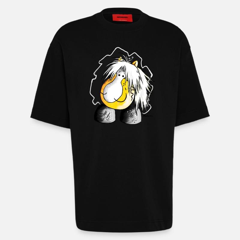 Haflinger - Hafi - Pferd - Heavyweight T-Shirt - made by SPREAD - SOLID BLACK