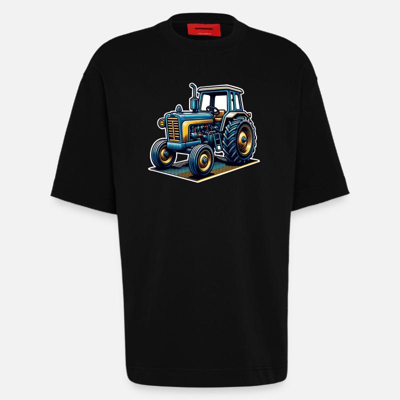 Traktor - Heavyweight T-Shirt - made by SPREAD  - SOLID BLACK