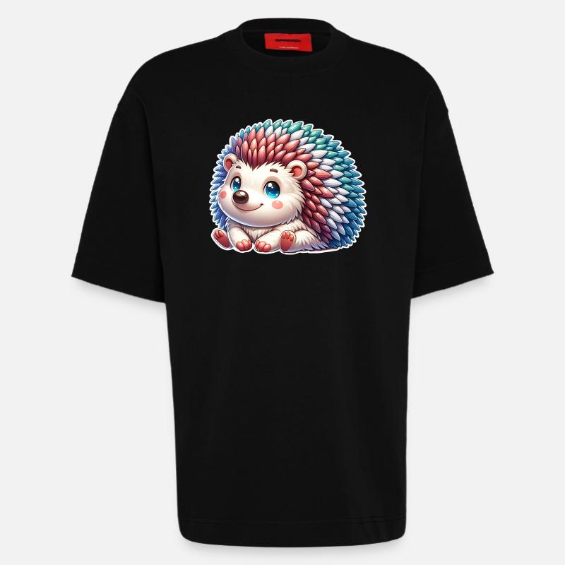 Igel - Heavyweight T-Shirt - made by SPREAD - SOLID BLACK